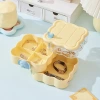 M80-6664 Cute cartoon multi-layer rotating jewelry box, ring and necklace storage box, desktop accessory organization box Application Scenario